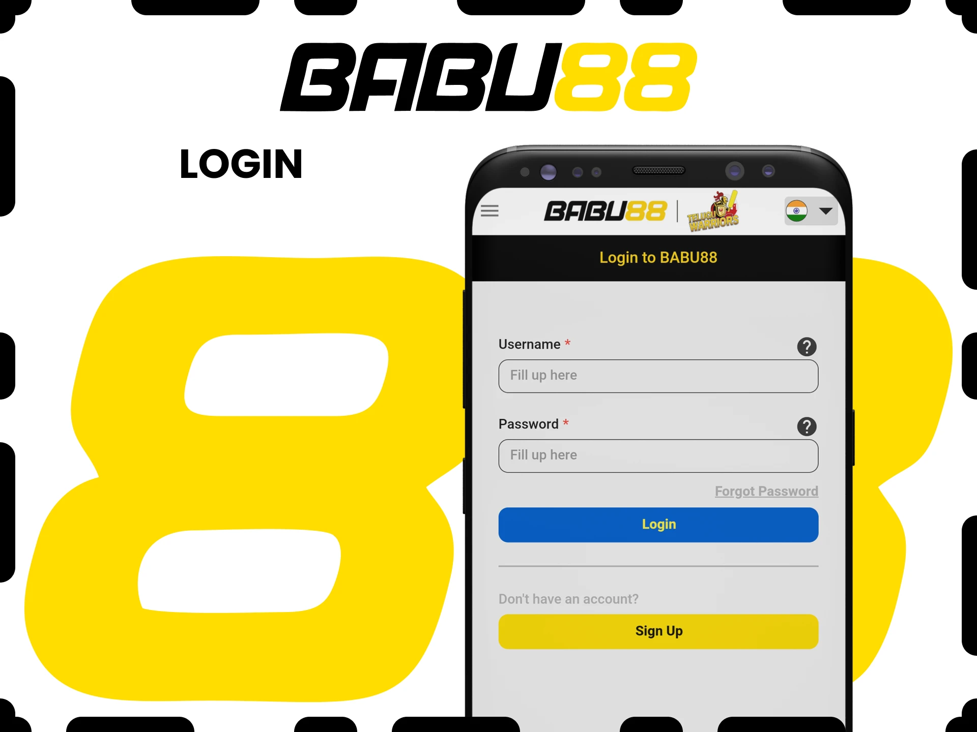 Log in to your Babu88 app account.