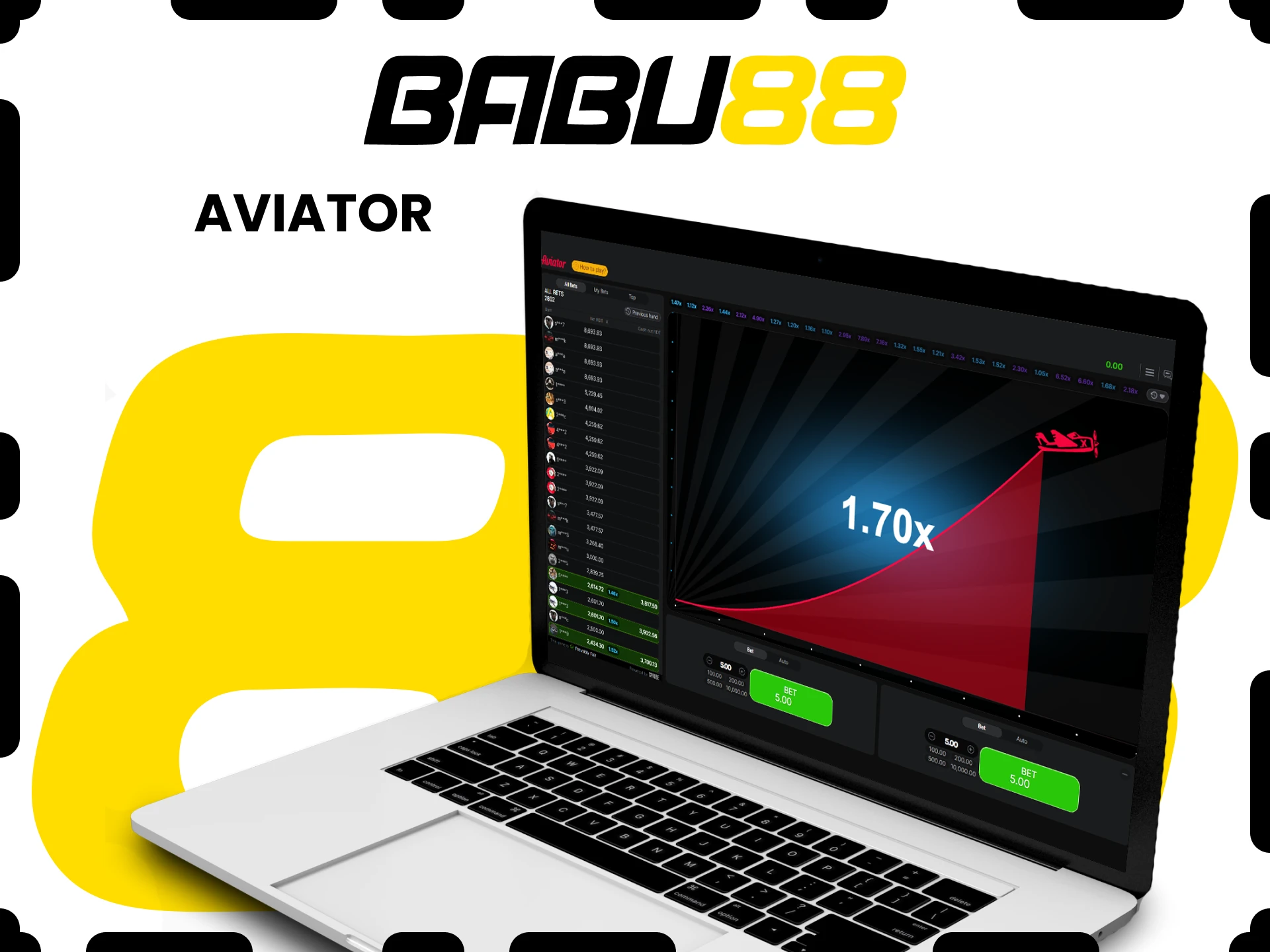 There is a game called Aviator on the Babu88 website.