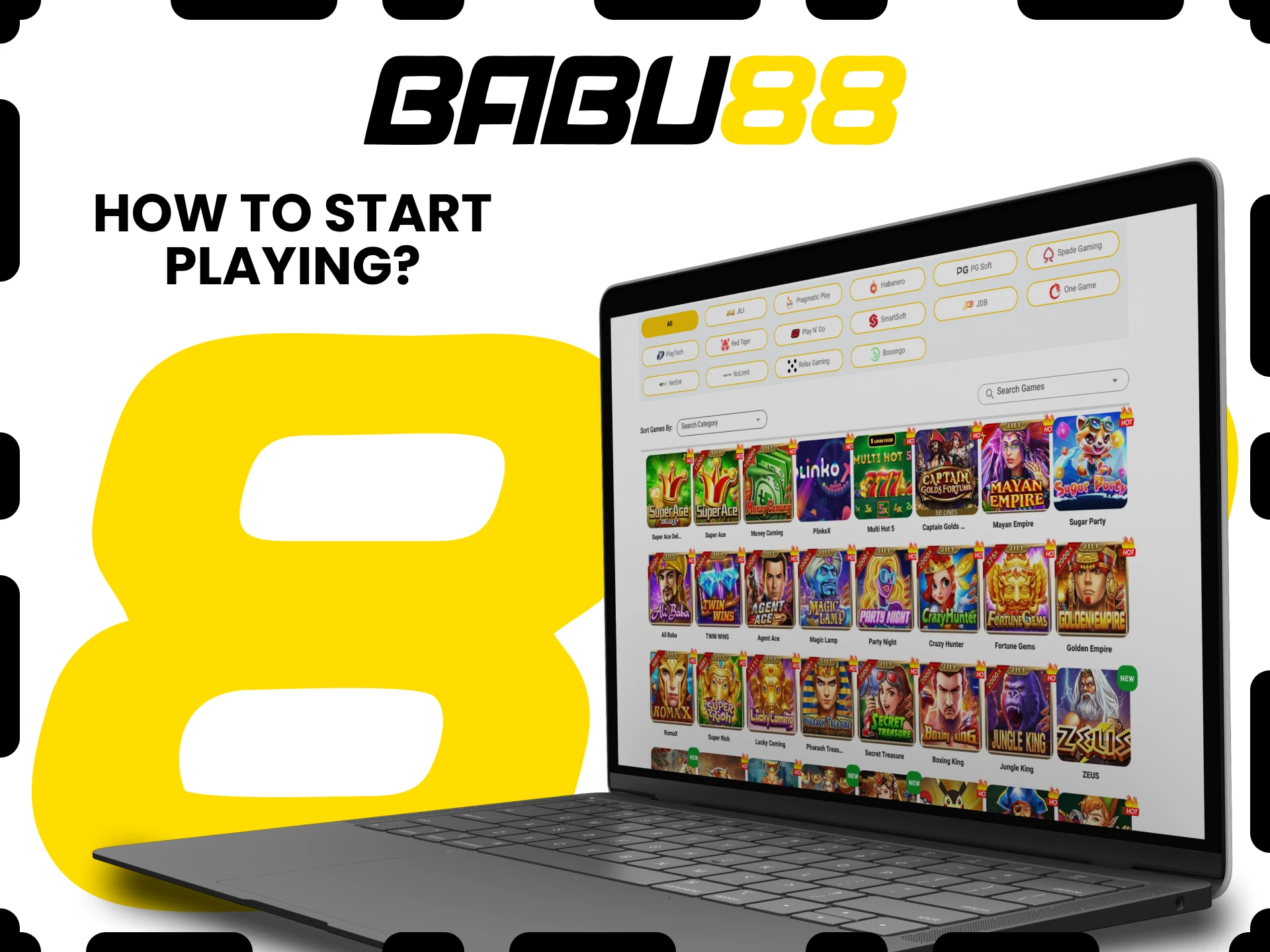 Go to the casino section for games at Babu88.