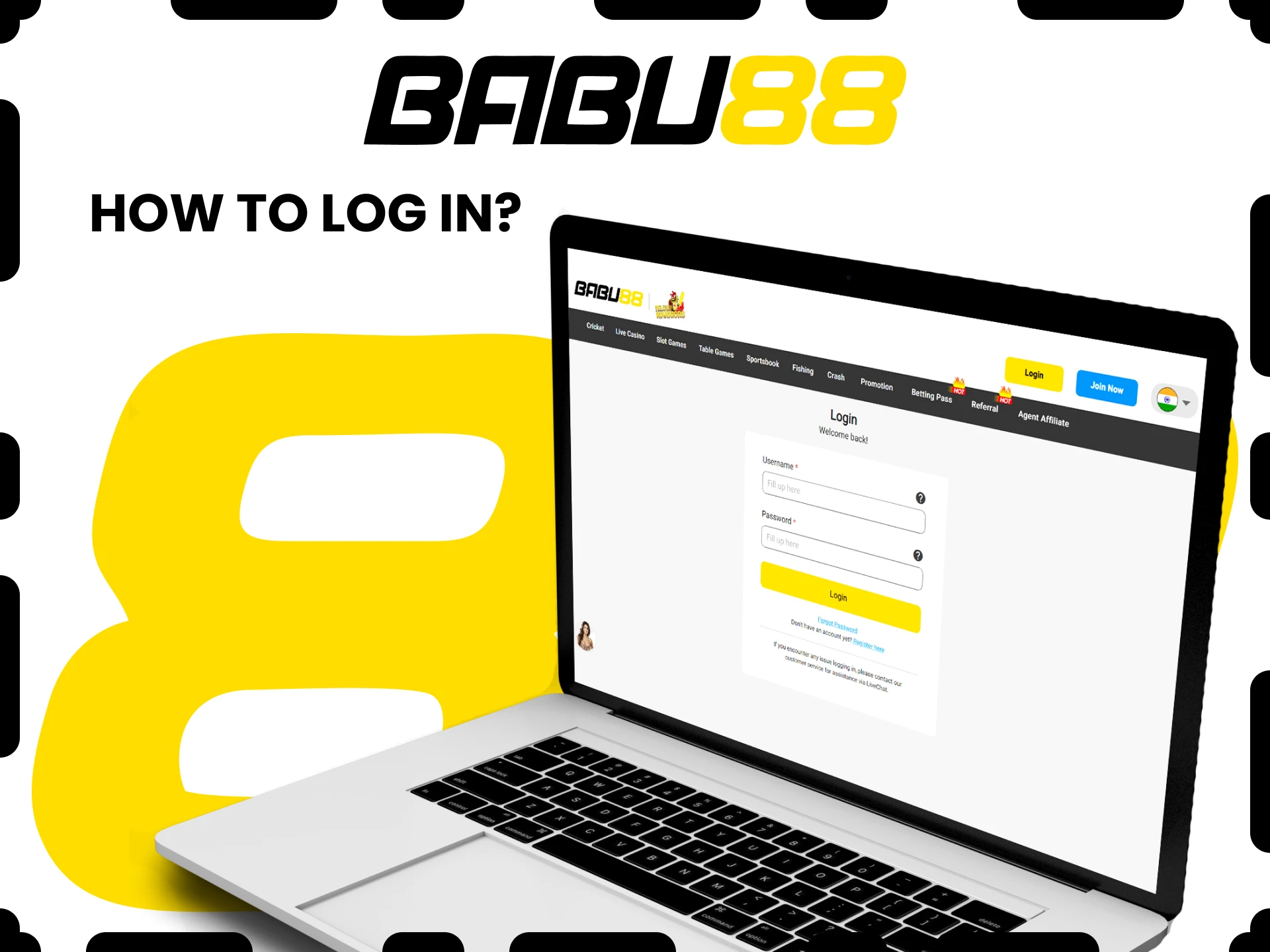 We will show you how to log into your Babu88 personal account.