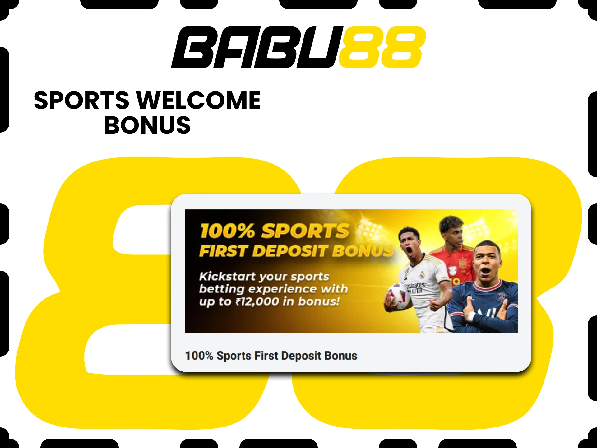 Babu88 gives a bonus for sports.