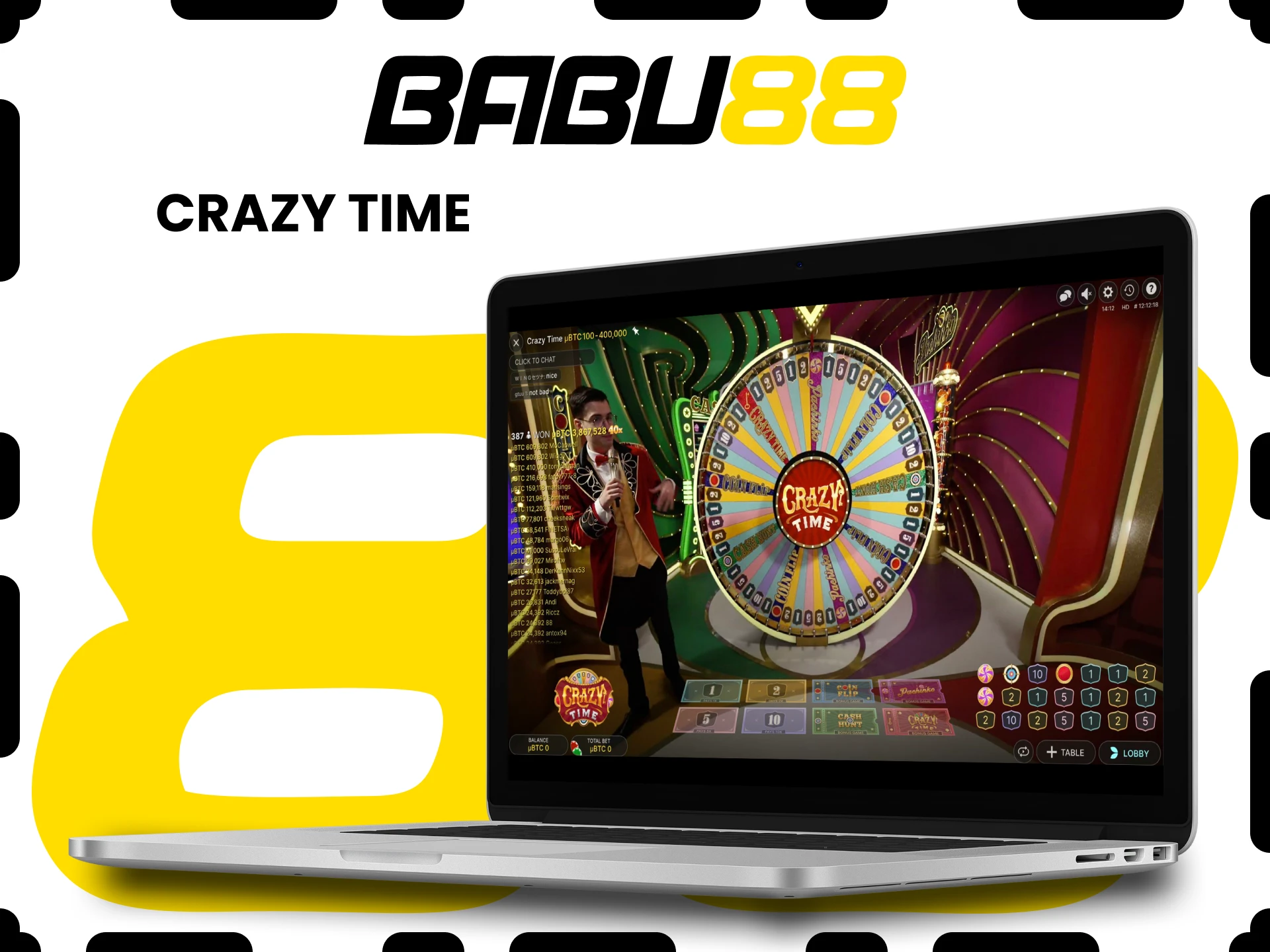 Choose Crazy Time for games at Babu88.