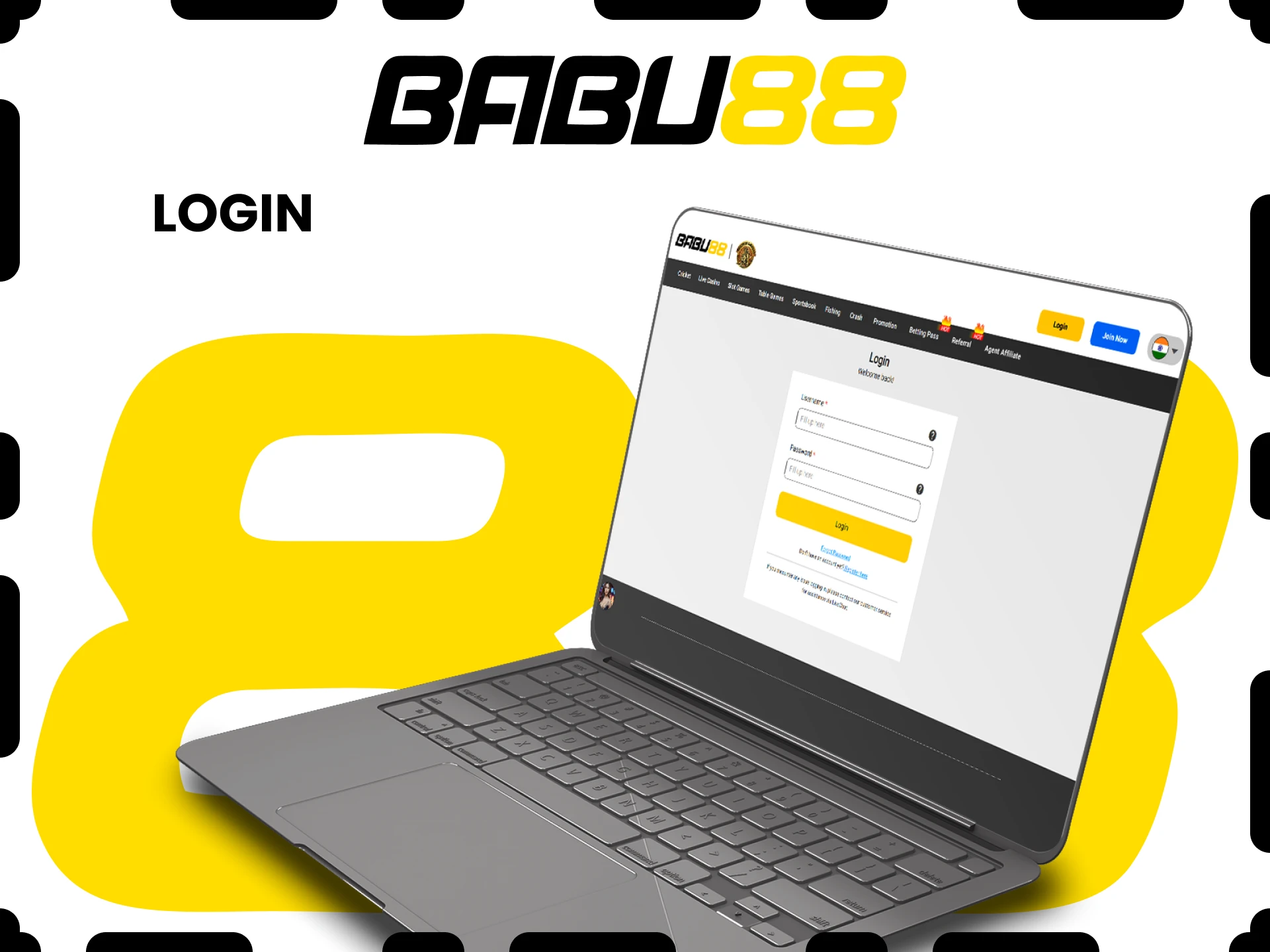 Log in to your personal account on the Babu88 website.