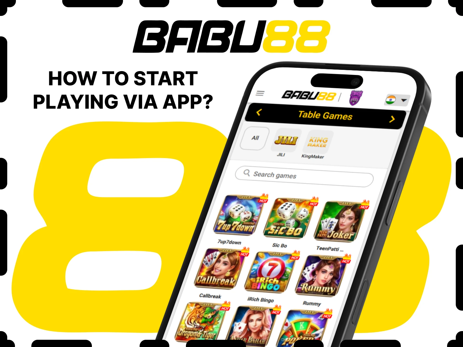 Play table games on the Babu88 app.