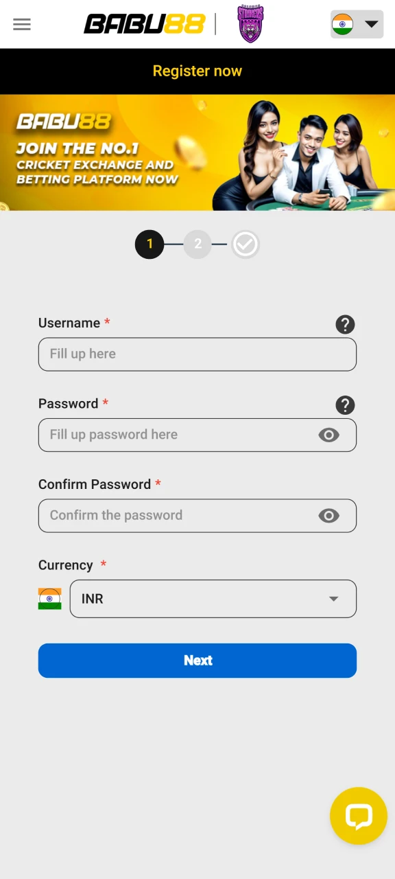 Register at Babu88 to access all the platform's features.