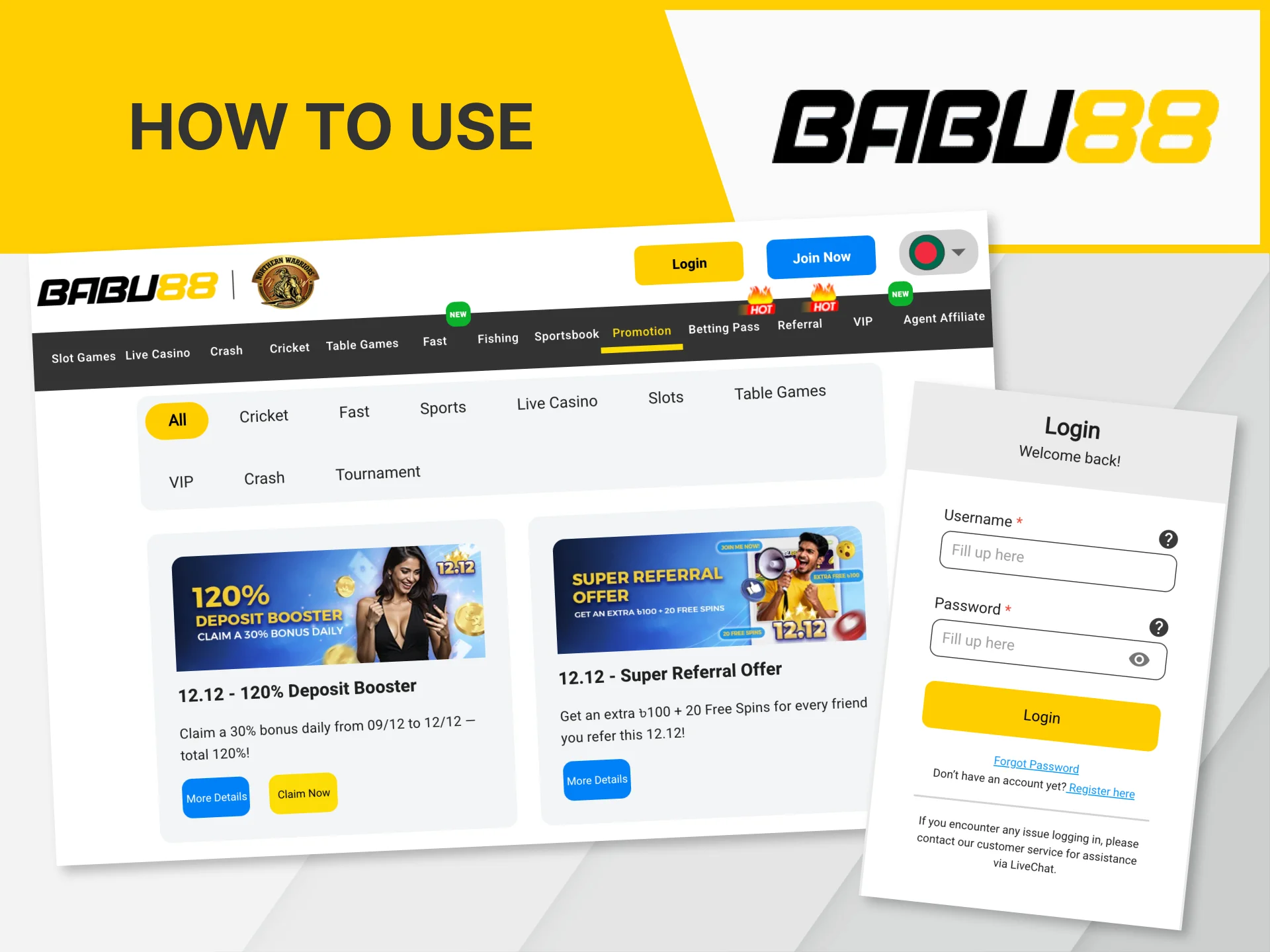 Learn how to use bonuses on the Babu88 website.
