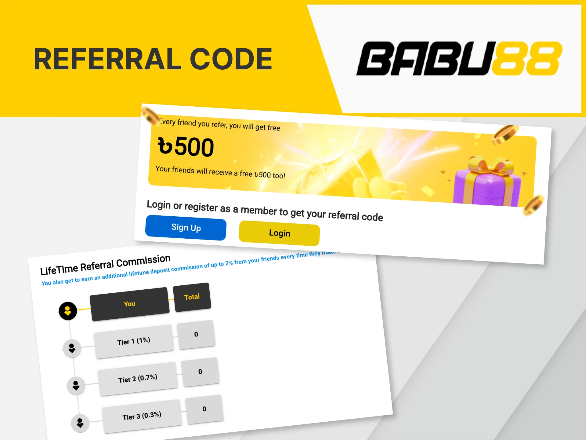 Use referral code Babu88 to get even more benefits.