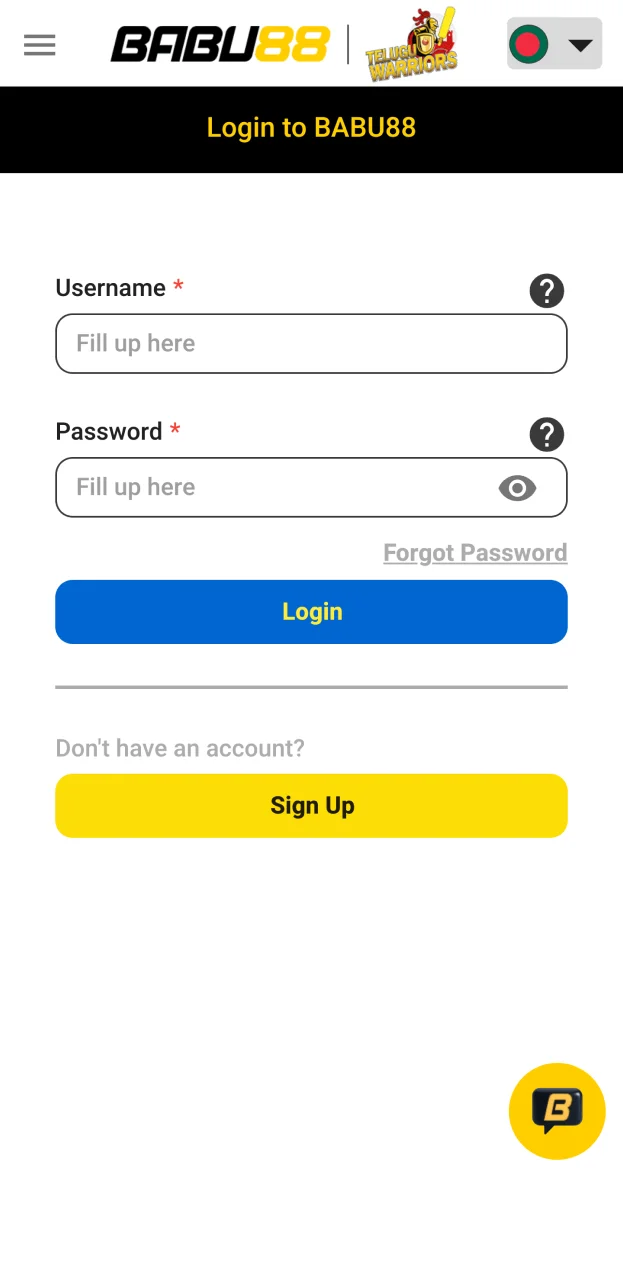 Log in to start the withdrawal process from your Babu88 account.