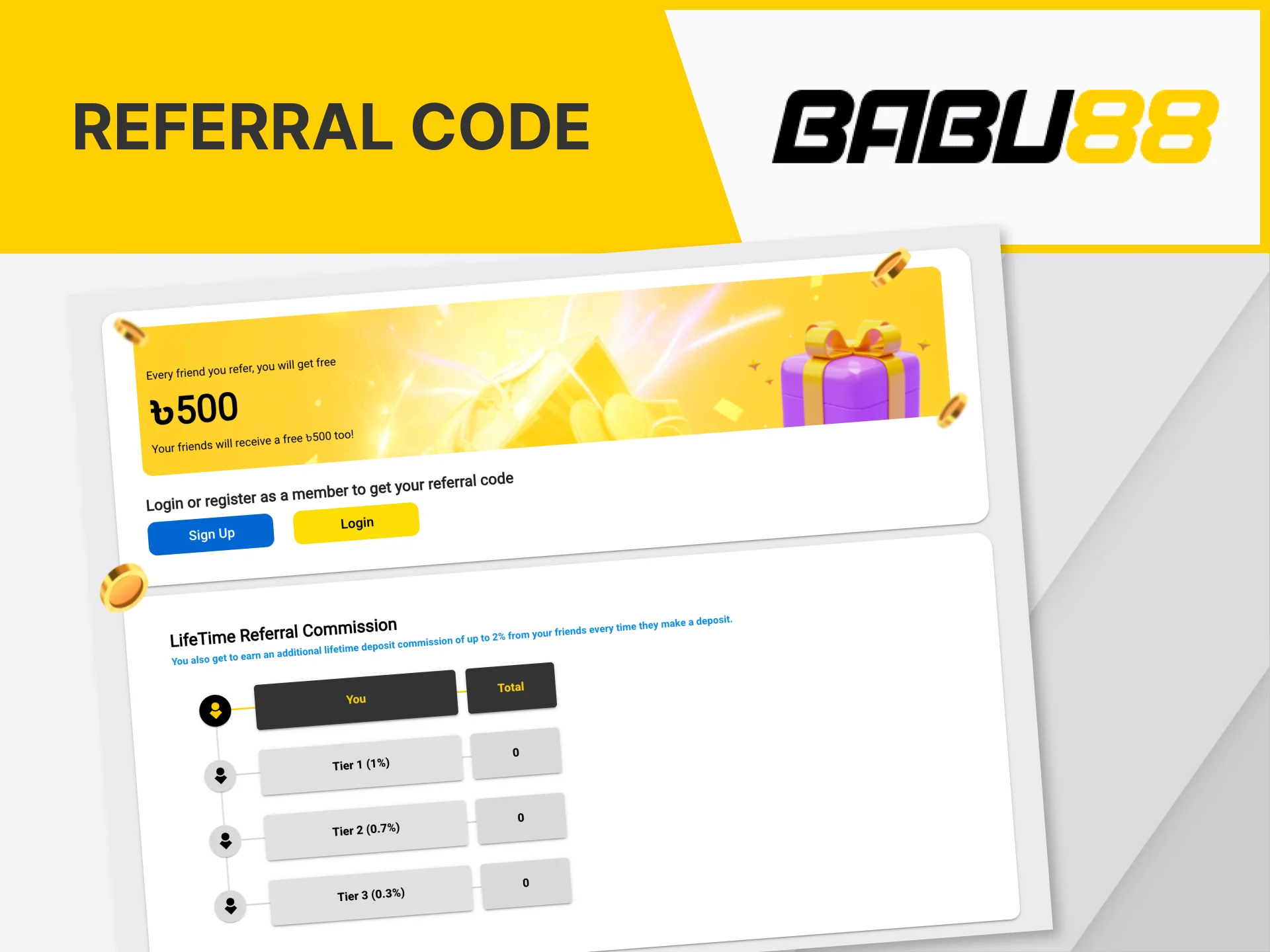 You will be pleased with the terms of the Babu88 referral program.